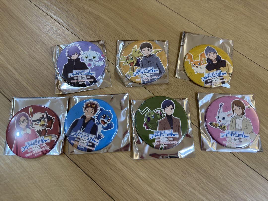 デジモンアドベンチャー02 アクリルスタンド　缶バッジまとめ　未開封コンプ デジモンアドベンチャー02 アクリルスタンド 缶バッジまとめ 未