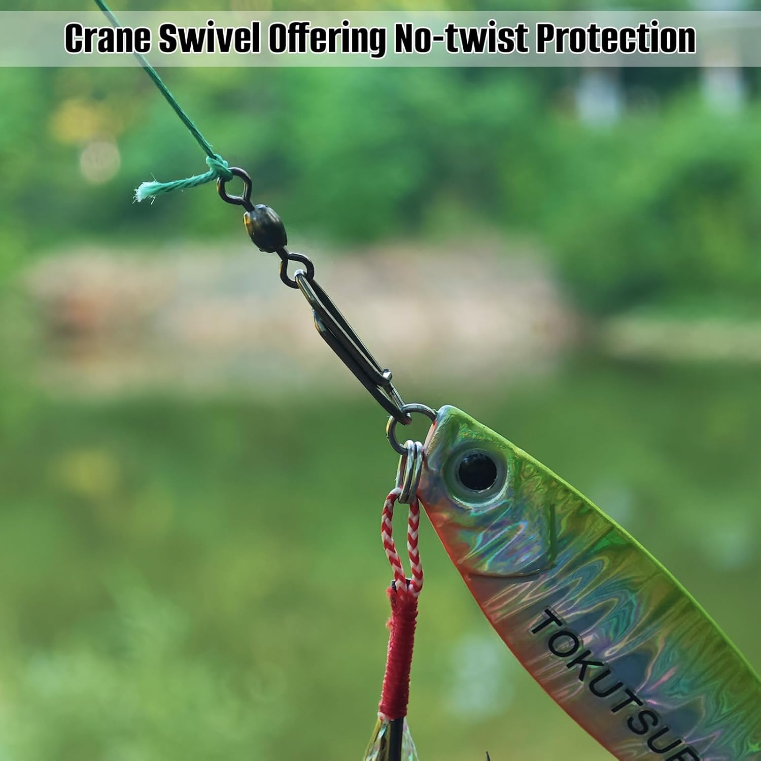 Quick Change Clips Fishing Snaps Swivels Speed Clips Power Clips Crane Swivel Saltwater Freshwater Fishing Tackle Black thumbnail