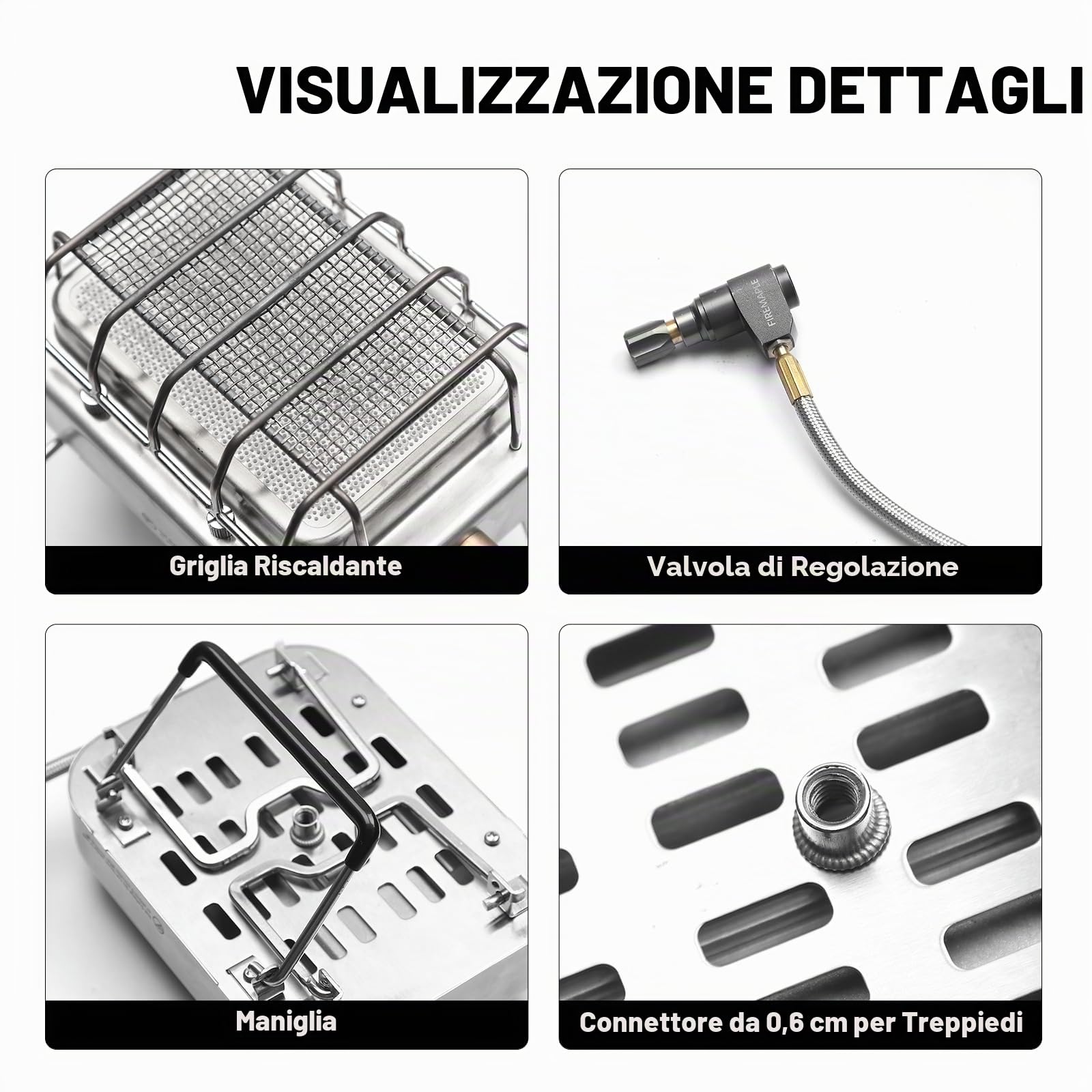 Fire-Maple Sunflower Riscaldatore Portatile Fornello da Campeggio Riscaldatore a Gas da Esterno, Ideale per Pesca sul Ghiaccio, Escursionismo, Caccia, Sdatto per 1-2 Persone