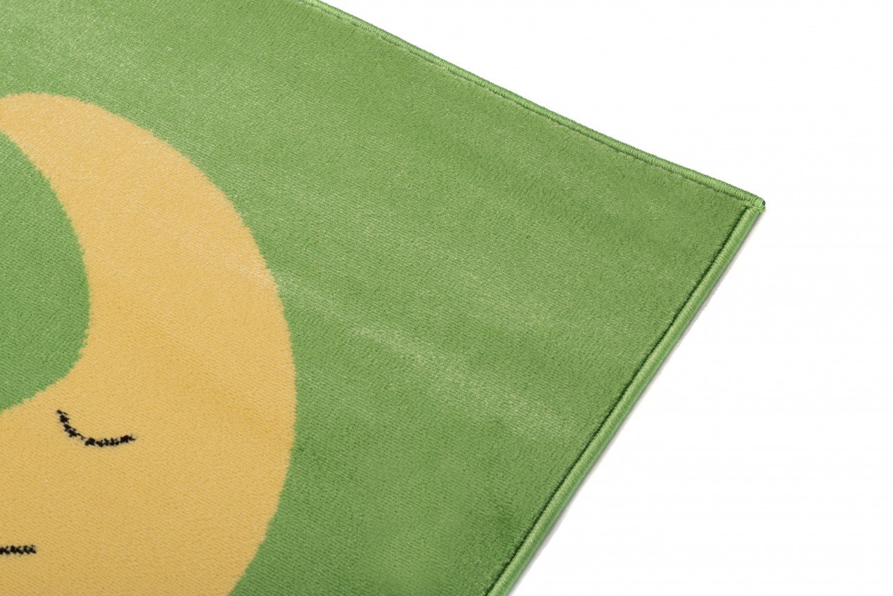 TAPISO Kinder New Alfombra Infantil de Salón Habitación para Niño Niña Bebé Diseño Moderno Helicóptero Verde Naranja Amarillo Rojo Alfombra de Juegos Pelo Corto Suave 140 x 190 cm