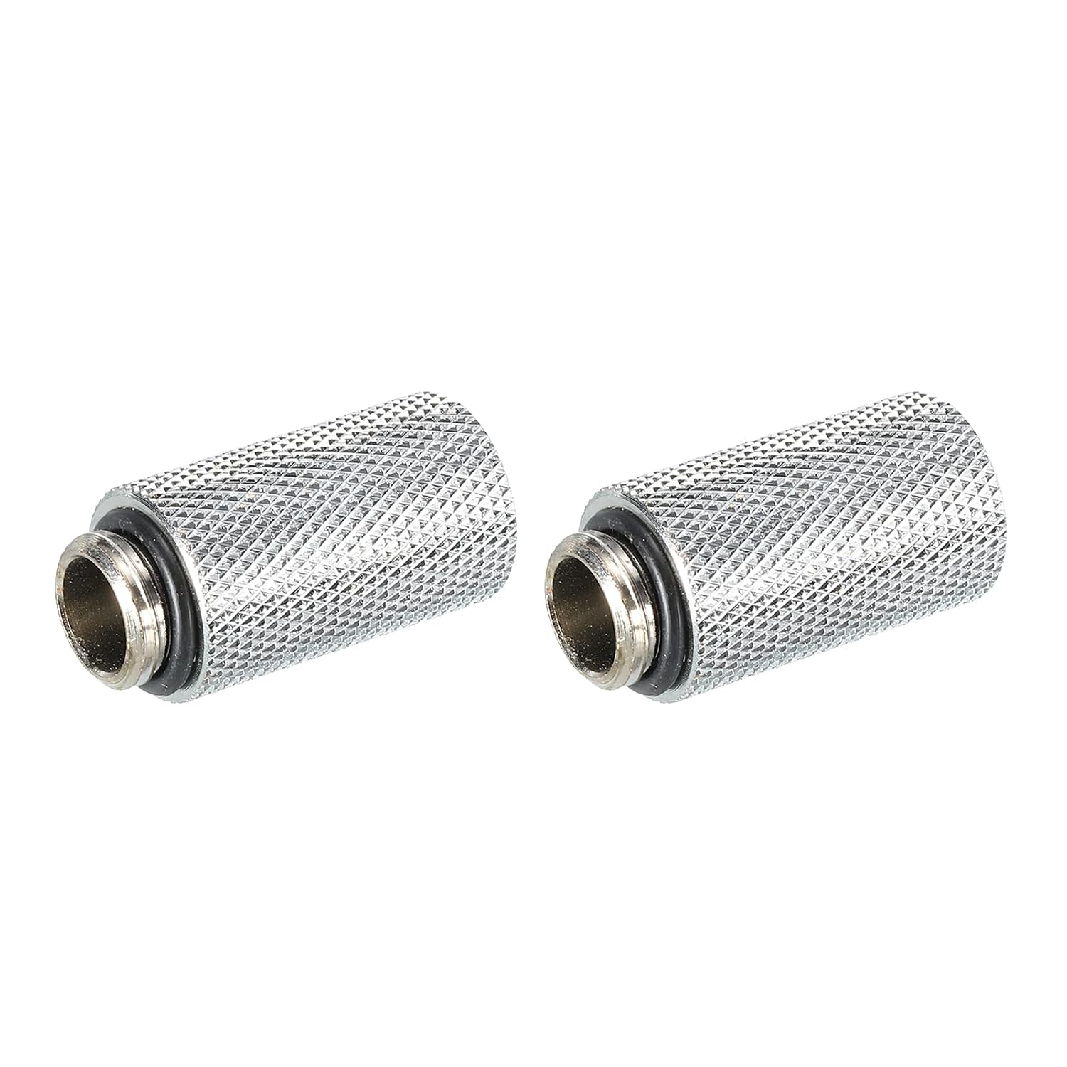 MECCANIXITY Male to Female Extender Fitting Silver G1/4 x 30mm for Water Cooling System Pack of 2