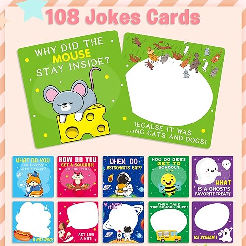 Miniatura 4 de Divertidas notas de lonchera de 107 cuentas, divertidas tarjetas de afirmaciones positivas, lonchera de animación, tarjetas de felicitación,