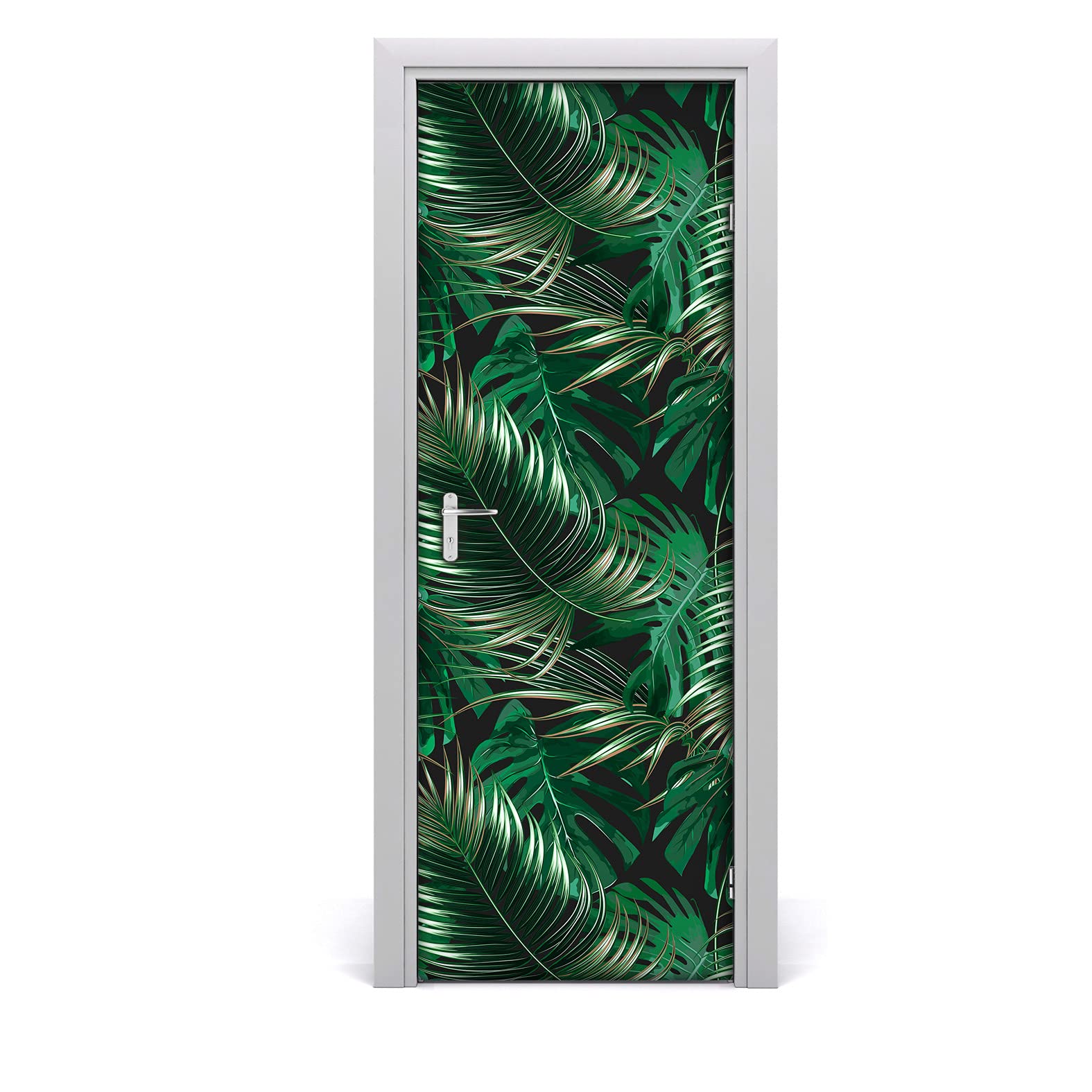 Papier Peint sur La Porte Imperméable pour rénover une porte humide de salle de bain