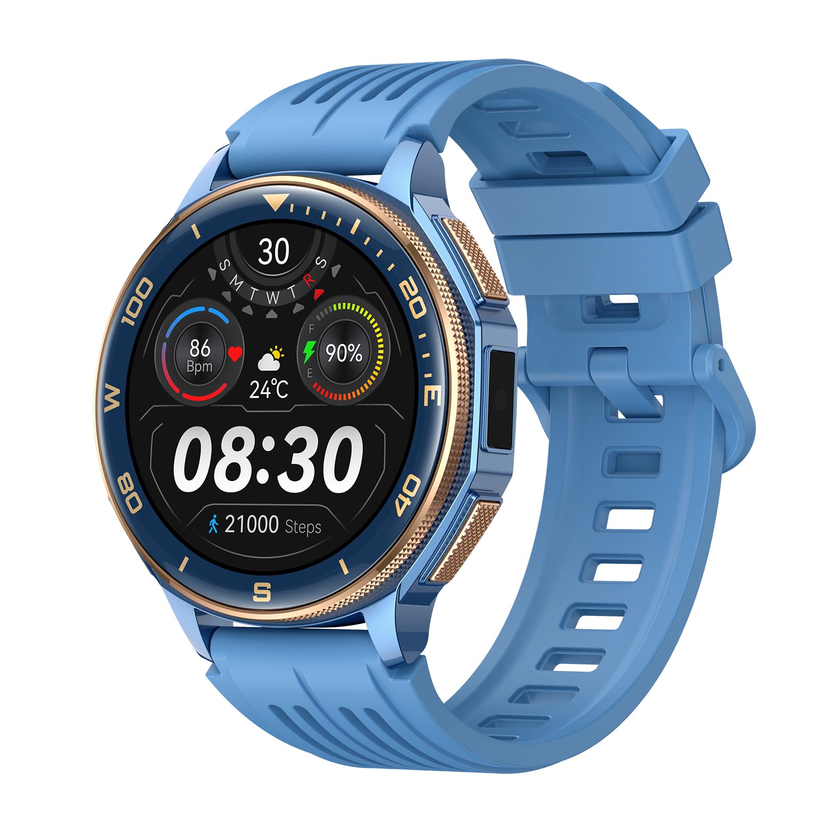 Matybobe Montre Connectée de Sport en Plein Air, 1,43 Pouces, Protection