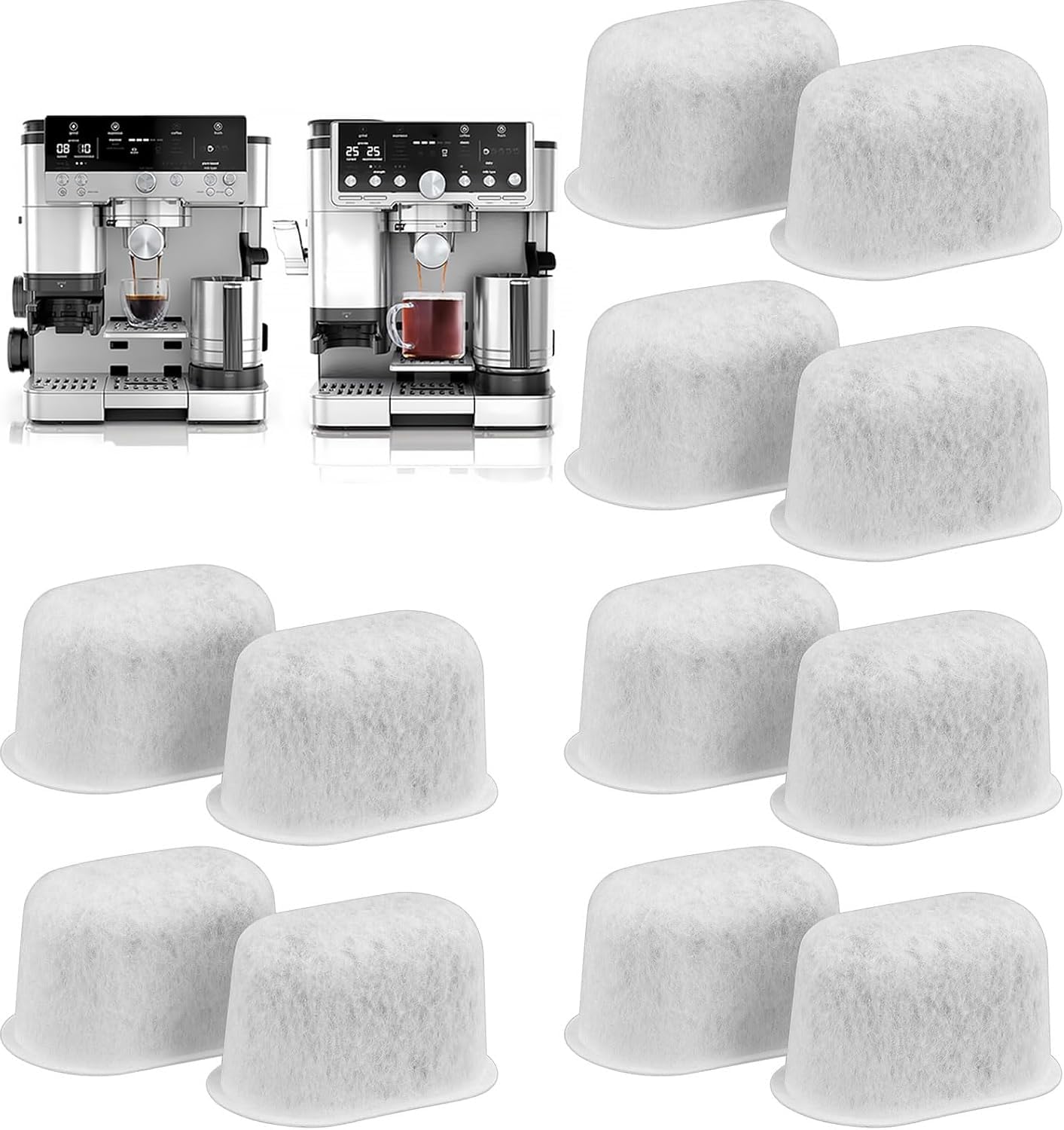 12 Pack Water Filter Inserts for Ninja Luxe Cafe Accessories,Replacement Coffee Filter for Ninja Coffee Machine Water Filter