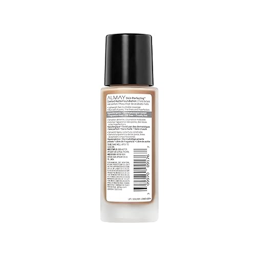 Miniatura 2 de Almay Skin Perfecting Comfort Matte Foundation, Hipoalergénica, Libre de Crueldad-Sin Fragancia, Maquillaje Líquido Probado por Dermatólogos,