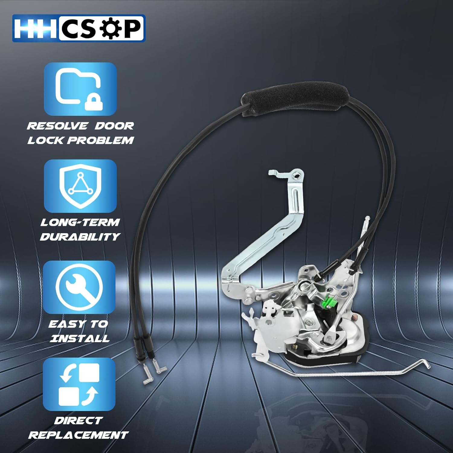 Front Left Driver Side Door Lock Latch Actuator Replacement for 2001 2002 2003 2004 2005 2006 2007 Toyota Sequoia, 2005 2006 Tundra Double Cab Replace# 69304-0C010