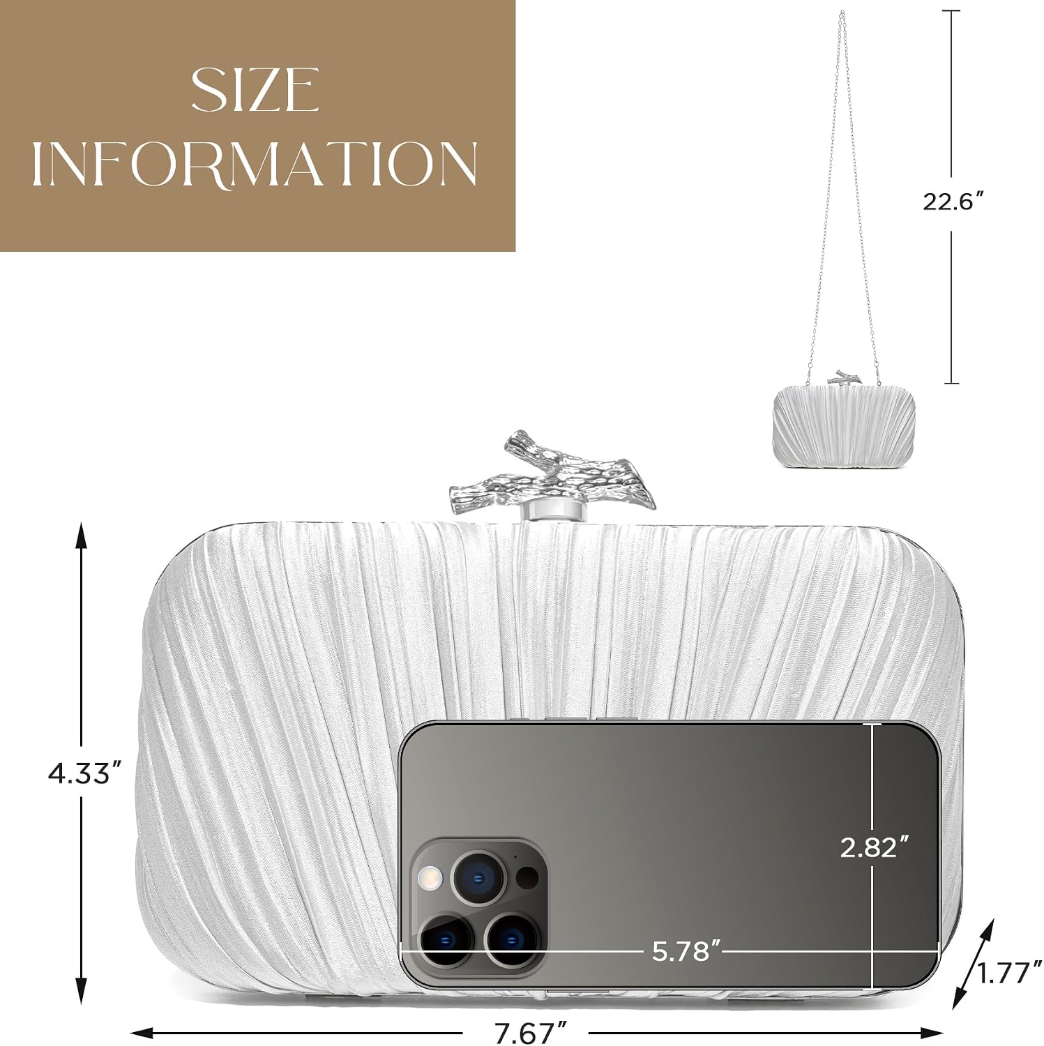 CHUNLI Clutch Purses for Women Evening/Wedding Chic Woven Bag Formal PU Leather Purse Designer Handbags for Women