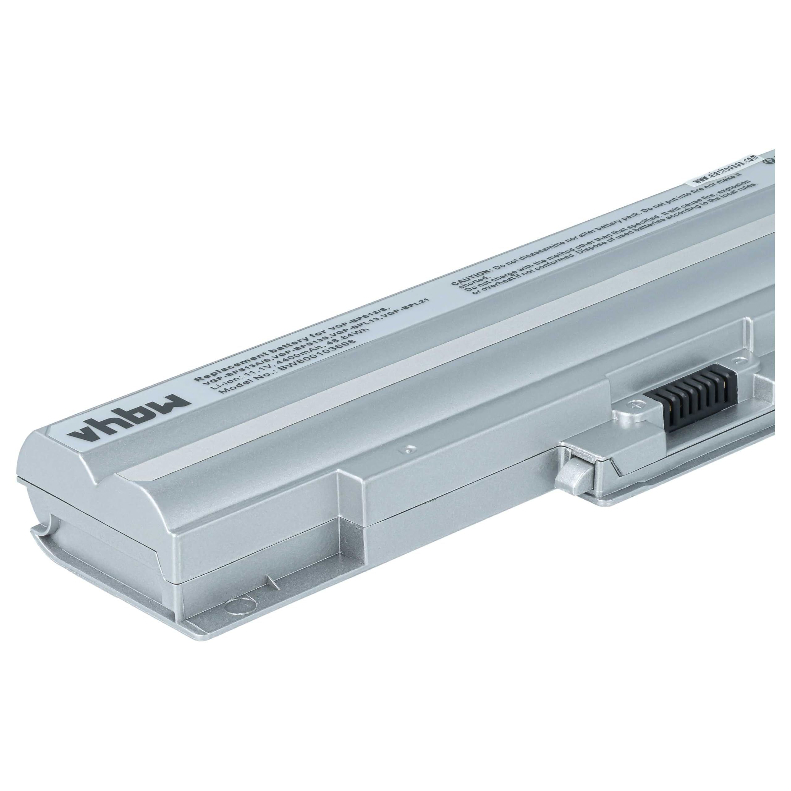 vhbw Bateria kompatybilna z Sony Vaio VPC-F11AFJ, VPCF119FJ, VPC-F11AGJ Notebook (4400 mAh, 11,1 V, Li-Ion) - Chip informacyjny