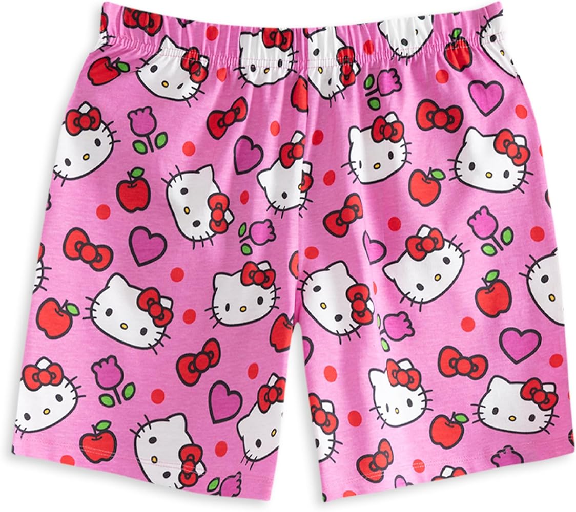 Disfraz De Hello Kitty Para Niña Hello Kitty Conjunto De Falda Tutu00fa Para Niu00f1a, Conjunto De 2 Piezas De Camiseta Gru00e1fica De Manga Corta Y Falda Tutu00fa De Tul (tamau00f1os: 2T- 12