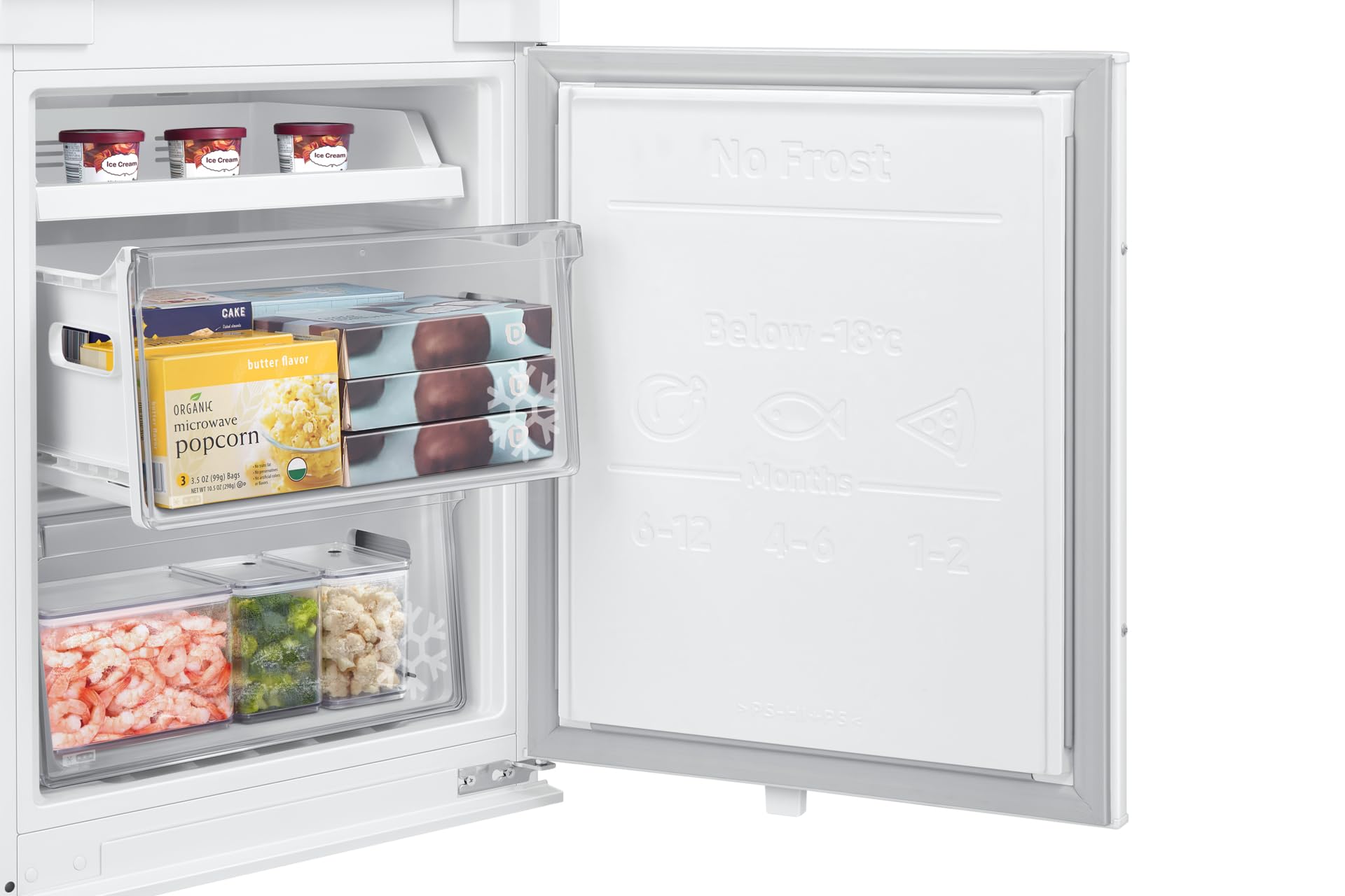 Samsung BRB70F30BES0 F1rst 60 AI Plus Frigorifero da Incasso Combinato Total No Frost Classe E Wi Fi Altezza 194 cm