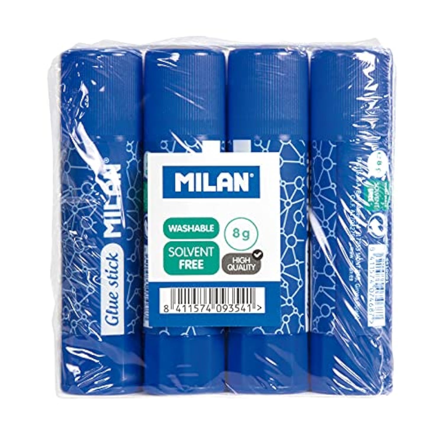 MILAN Pack of 4 glue sticks 8g