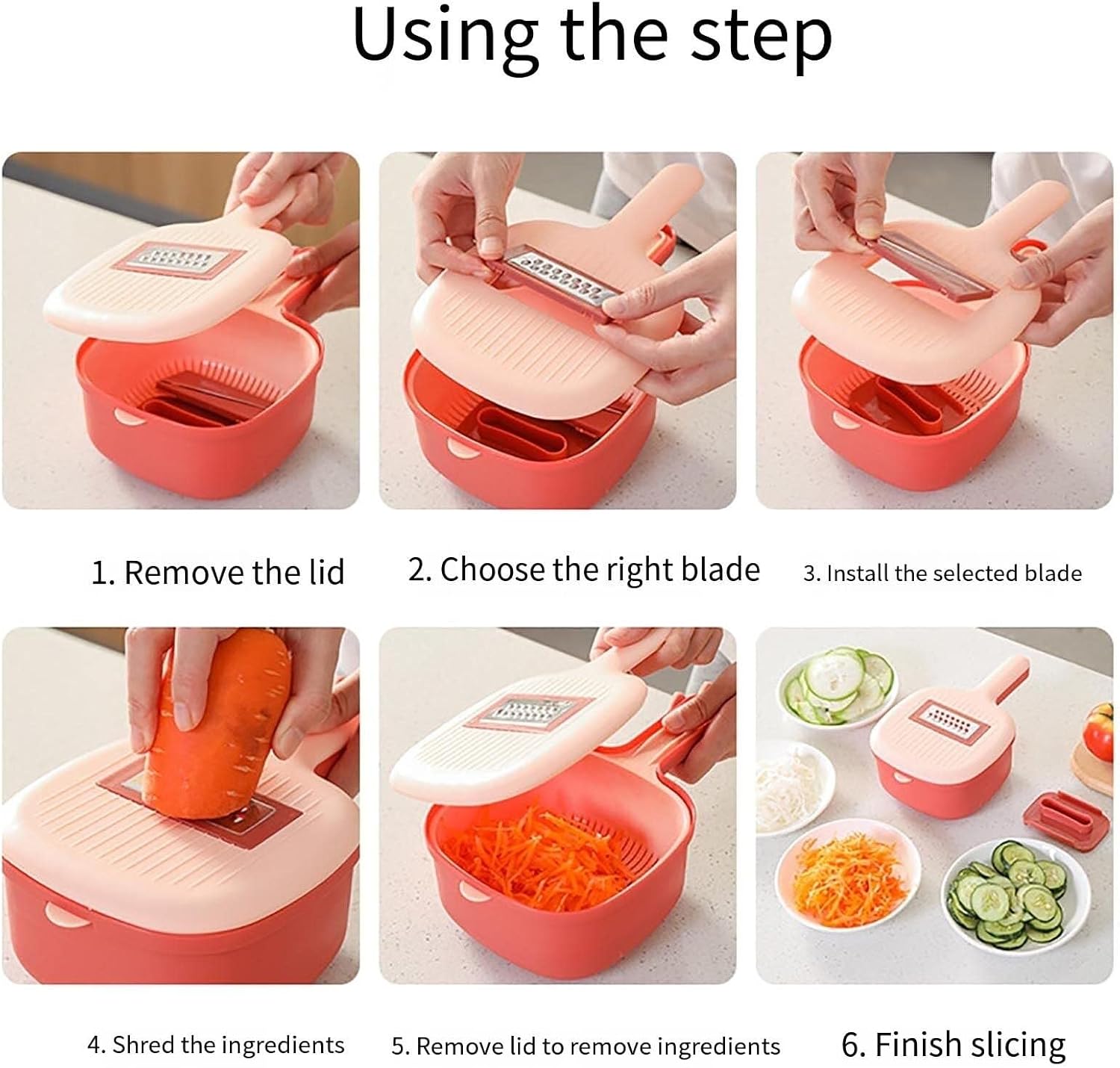 Food Chopper, Onion Cutter,Pro All-in-1 Food Dicer, Mandoline Slicer, Stainless steel materials Salad Grater