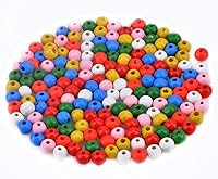 Vista 51 de AD Beads Espaciador de madera de agujero grande, pulsera para hacer joyas, collar, candelabro, cuentas de rosario de madera grandes, cuentas