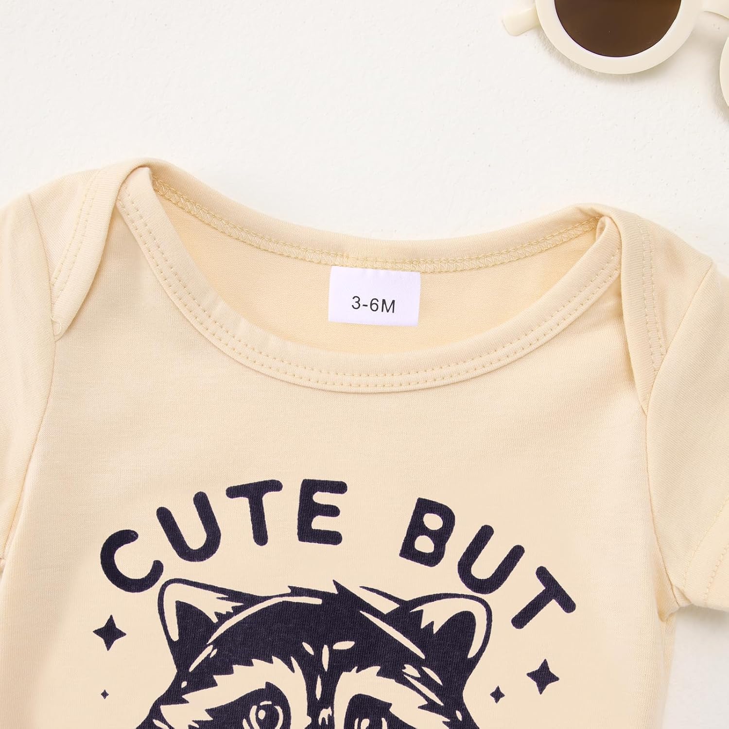 Ritatte Newborn Infant Girl Boy Onesie Cute But Feral Raccoon Bodysuit Romper Funny Unisex Baby Gift Clothes 0-18 Months - Image 5