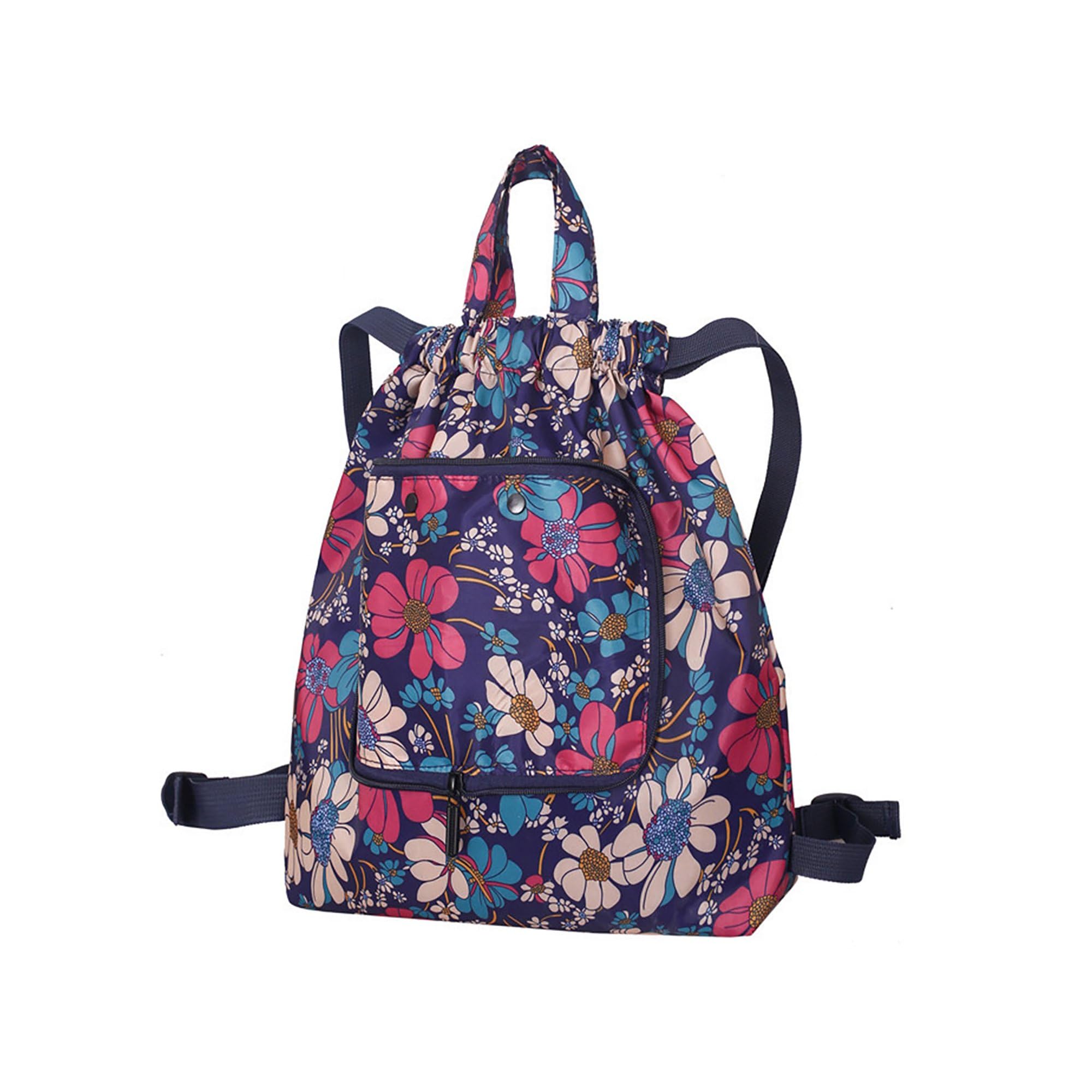 Waterproof Drawstring Bags, Printed Gym Bags Sports Backpacks for School PE Yoga for Men Women Girls Students-image-26