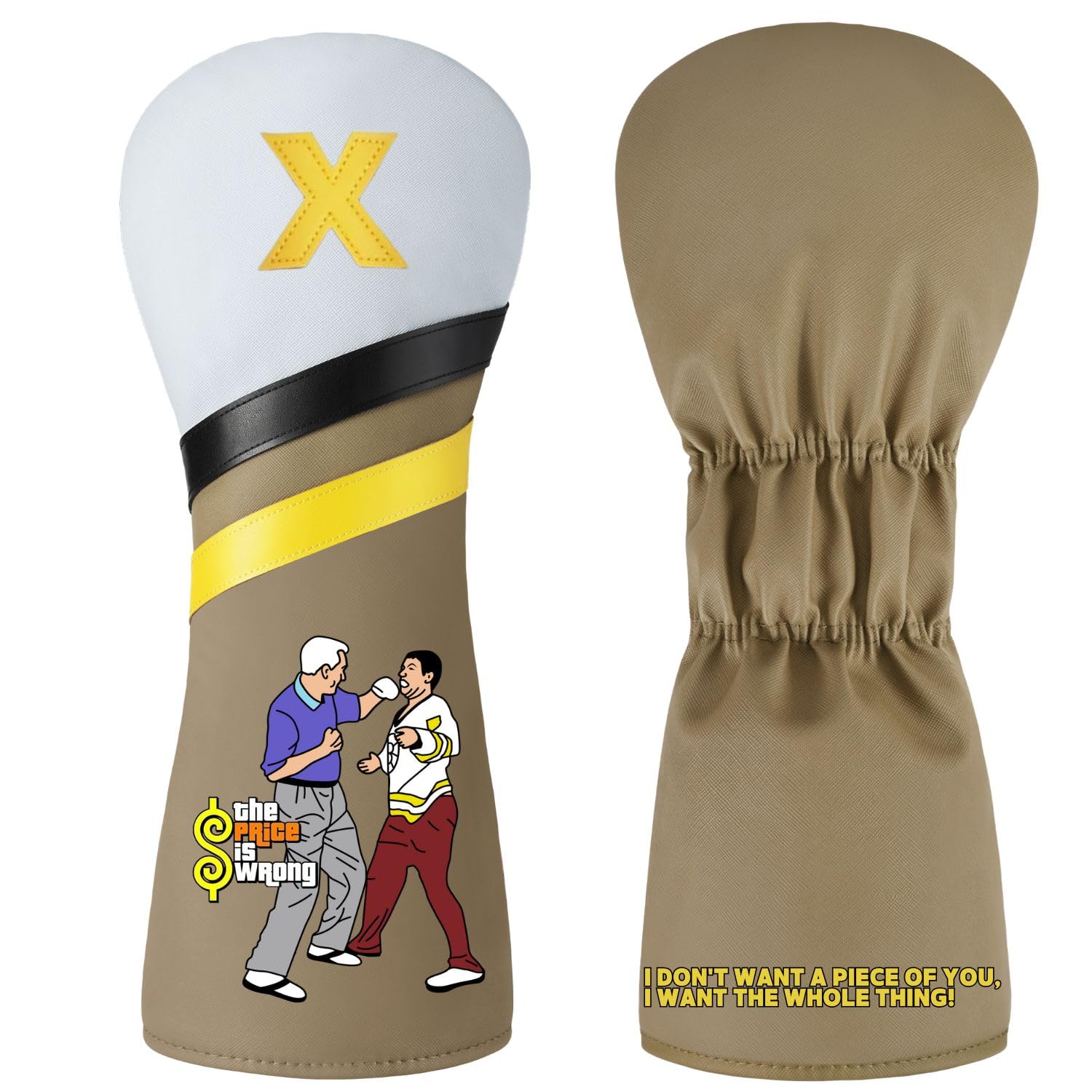 Funny Golf Driver Headcover, Perfect Golf Gift for Men and Women, Golf Accessories for Golfers - The Price is Wrong (Driver-X)