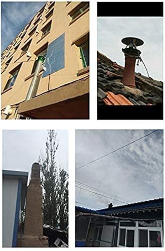 Miniatura 4 de Wzglod Ventilador de chimenea de 100 W, ventilador de escape de chimenea, ventilador de combustión, inductor de tiro de chimenea, ventilador de