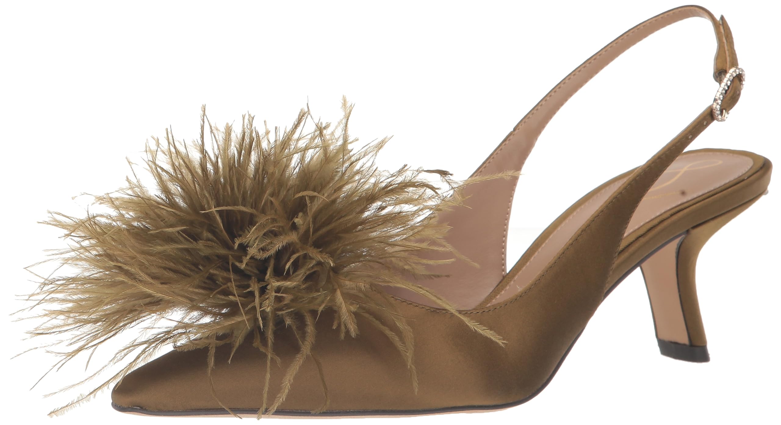 Olive Bianka Feather Heels