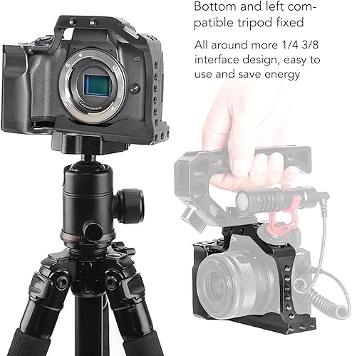 Miniatura 5 de Kit de fabricación de película de jaula de video para cámara, plataforma de jaula de cámara de aleación de aluminio, marco de extensión