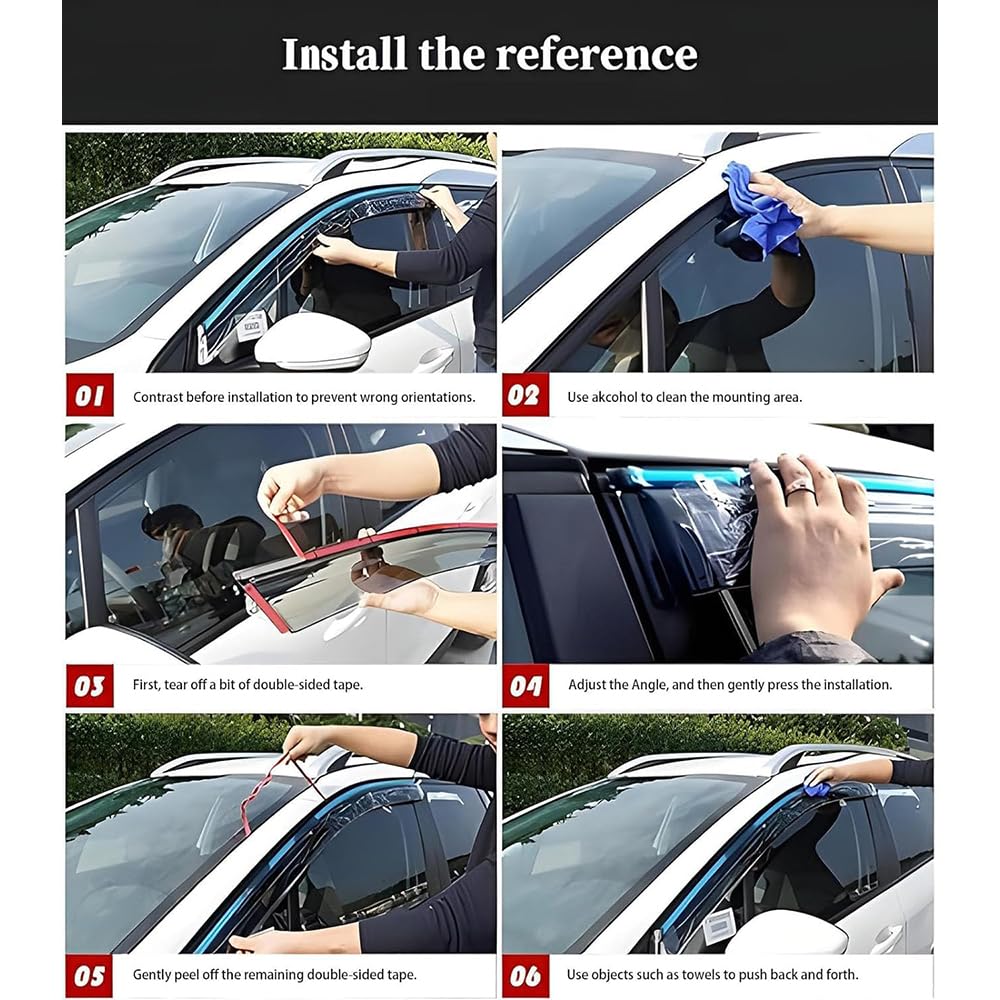 4 szt. Osłona przeciwdeszczowa okna samochodu deflektory wiatru dla Infiniti Q70 Y51 2013 2014 2015 2016-2019, osłona przeciwdeszczowa brwi akcesoria zewnętrzne