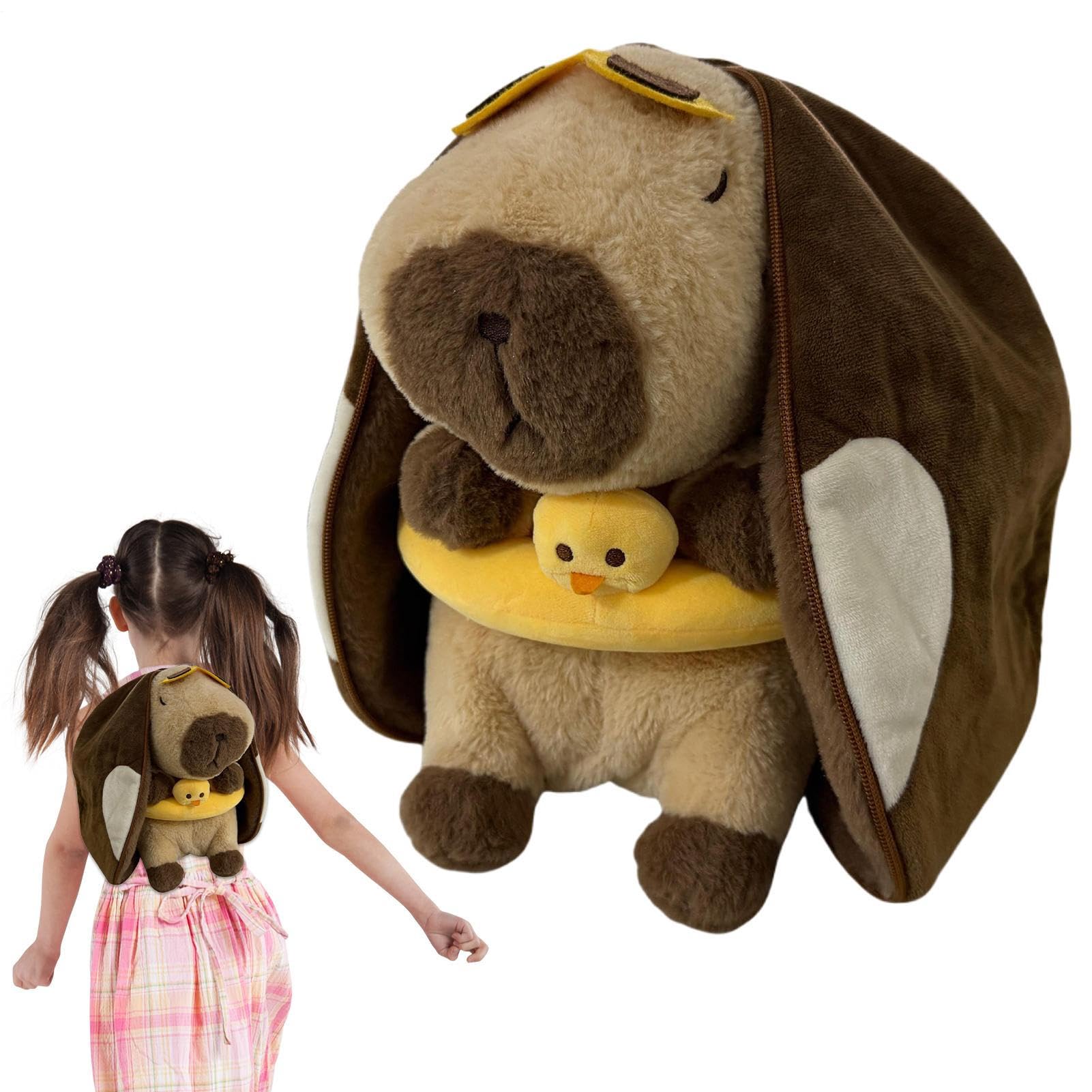Peluche de peluche transpirable | Ajustable Con Música Y Luz | Peluche Animal Respirable De Dibujos Animados - Para Niños Adolescentes Estudiantes Sala de Estudiante Dormitorio Viajar Cumpleaños