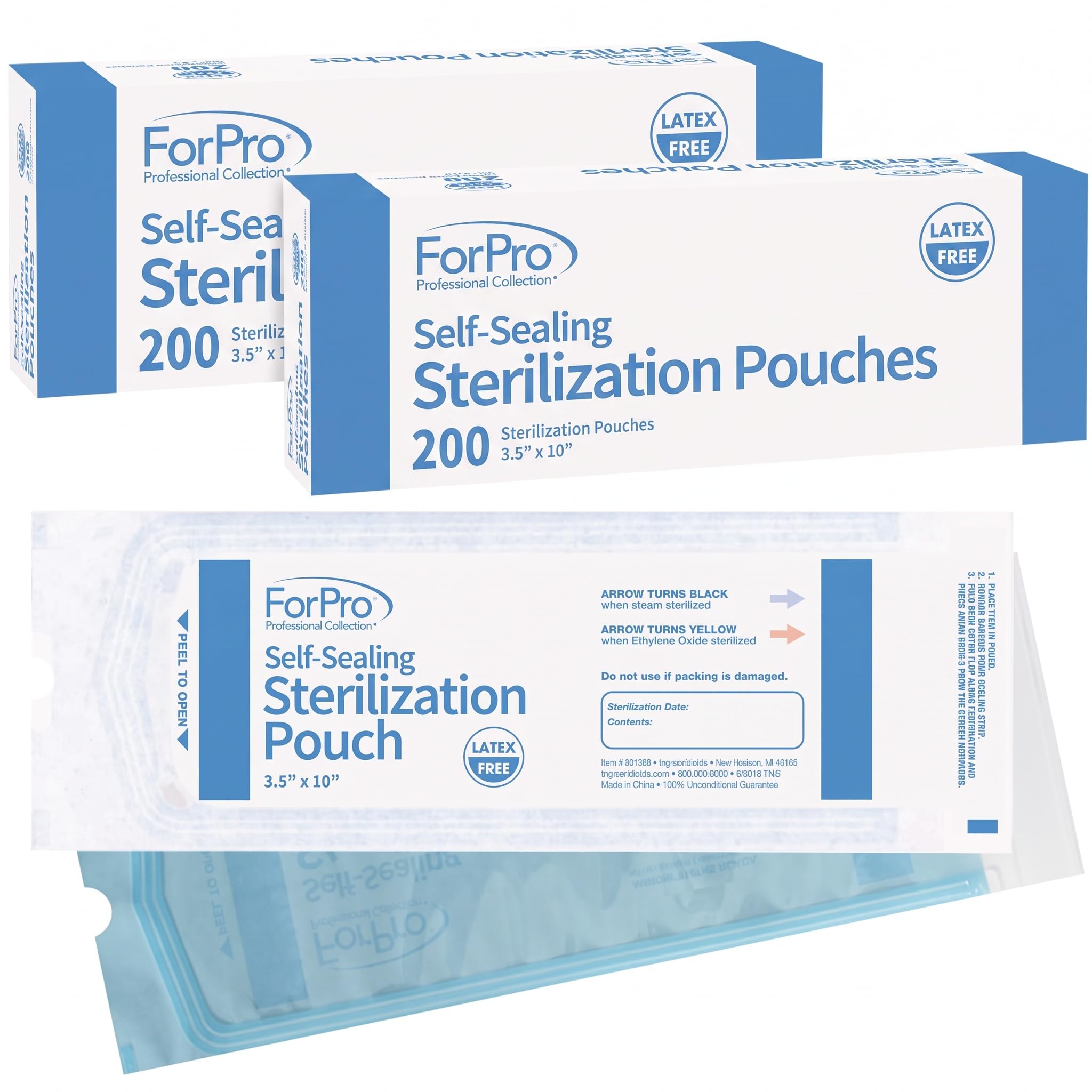 Sterilization Pouches - Self-Sealing & Indicator -7