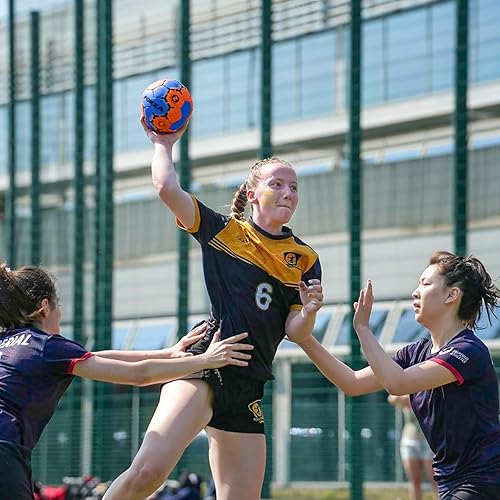 Miniatura 7 de FORZA Balón de mano de entrenamiento y partido, pelota de balonmano de goma para niños, equipo de entrenamiento, pelota de juego de partida, pelota