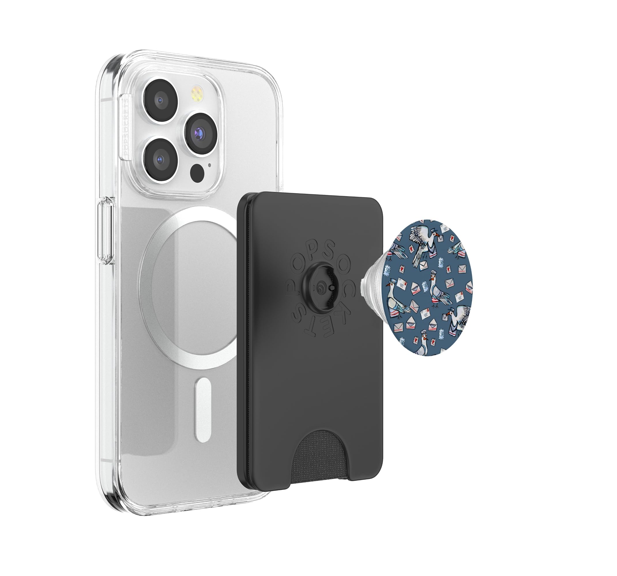 Correo Paloma Postal Birds & Mailman Arte PopSockets PopWallet para MagSafe