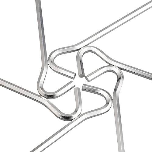 Miniatura 3 de Estacas de aluminio para tienda de campaña con gancho, estacas hexagonales de 7 pulgadas, estacas de jardín, estacas de camping para lanzar tienda