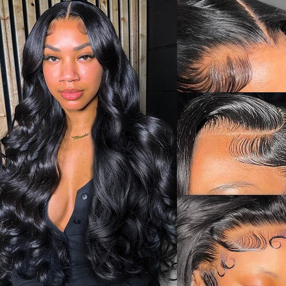 13x6 HD Lace Front Human Hair Wig Deep Wave 180% Density Glueless Amazon.com : Manorshen Deep Wave Lace Front Wigs Human Hair  main image 2