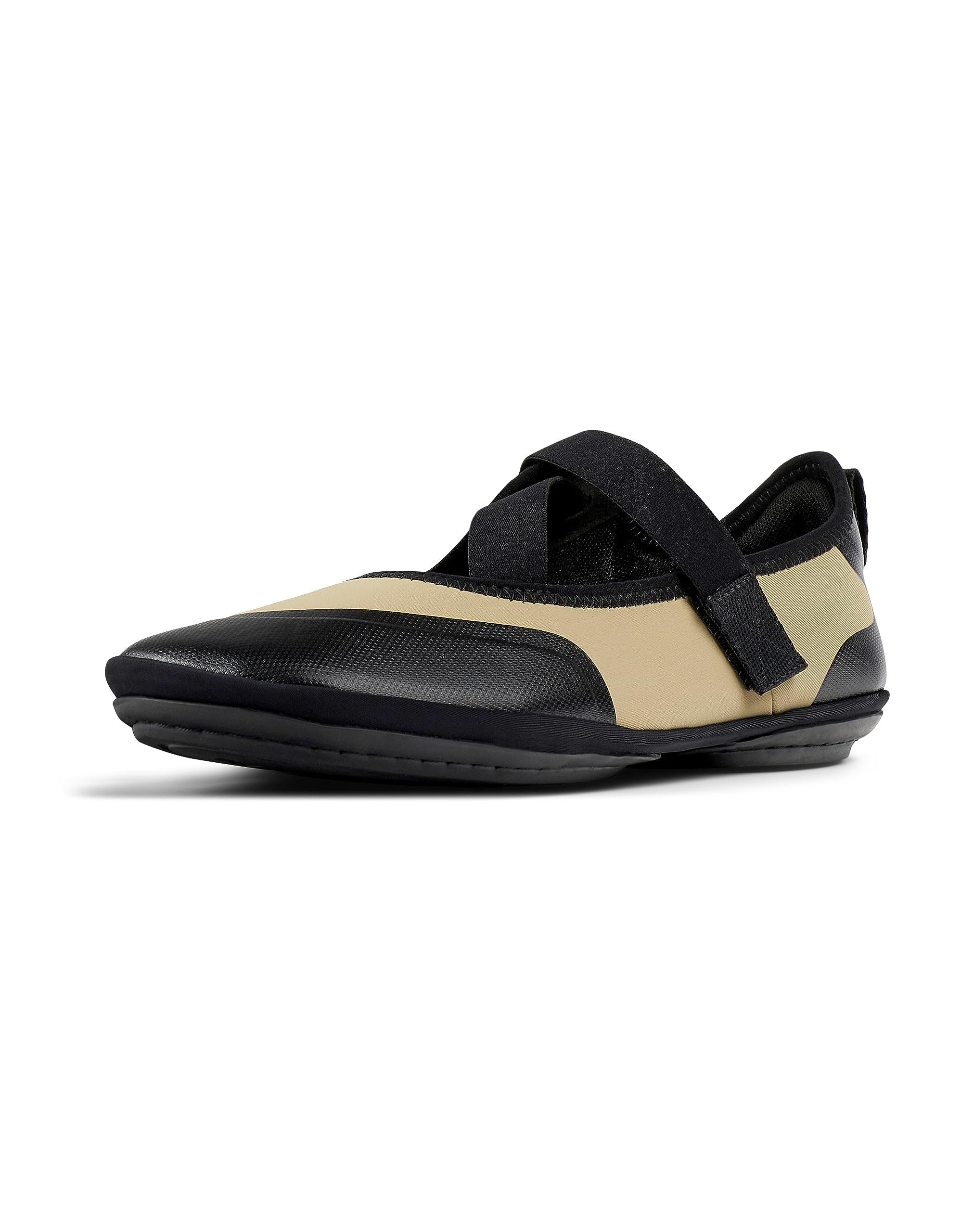 Camper Women's Right Nina K201584Mary Jane Flat, Beige 001, 3 UK