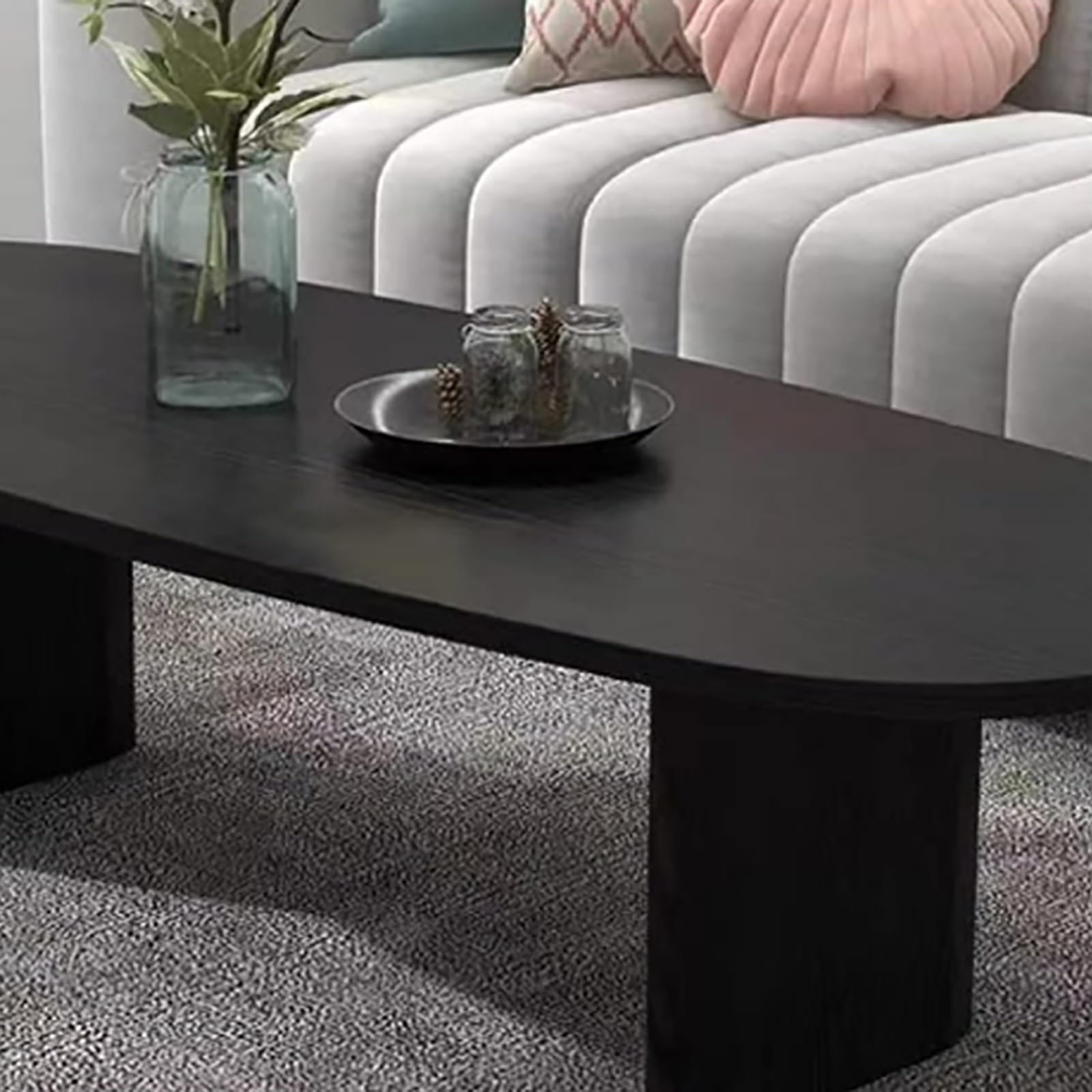 ZHUIYI Sofa Side Table, Living Room Japanese Low Table, Solid Wood
