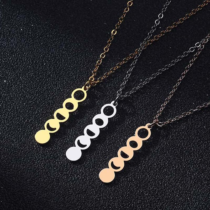 Pendentif millé bijoux femmes argent Sterling Format Space Phase tendance astronomie