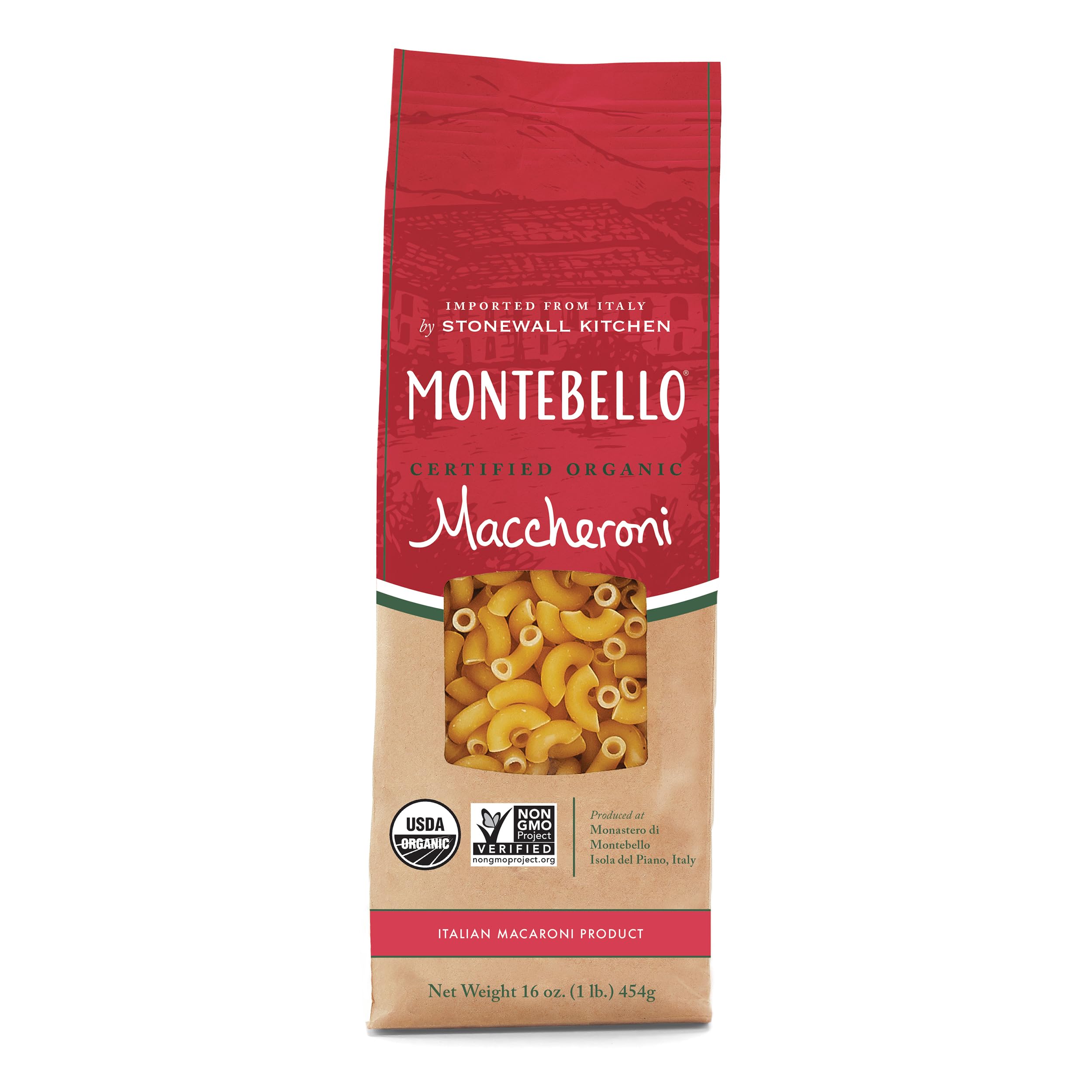 Montebello Organic Maccheroni, 1 lb