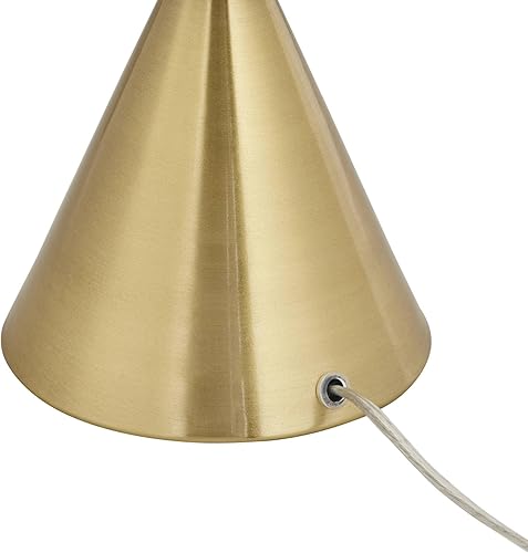 Miniatura 5 de 360 Lighting Mobley - Lámpara decorativa de cristal blanco y dorado de 10 12"