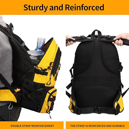 Miniatura 6 de Nerlion - Mochila de senderismo de 40 litros para hombres y mujeres, para campamento, impermeable, al aire libre, senderismo, mochila ligera,