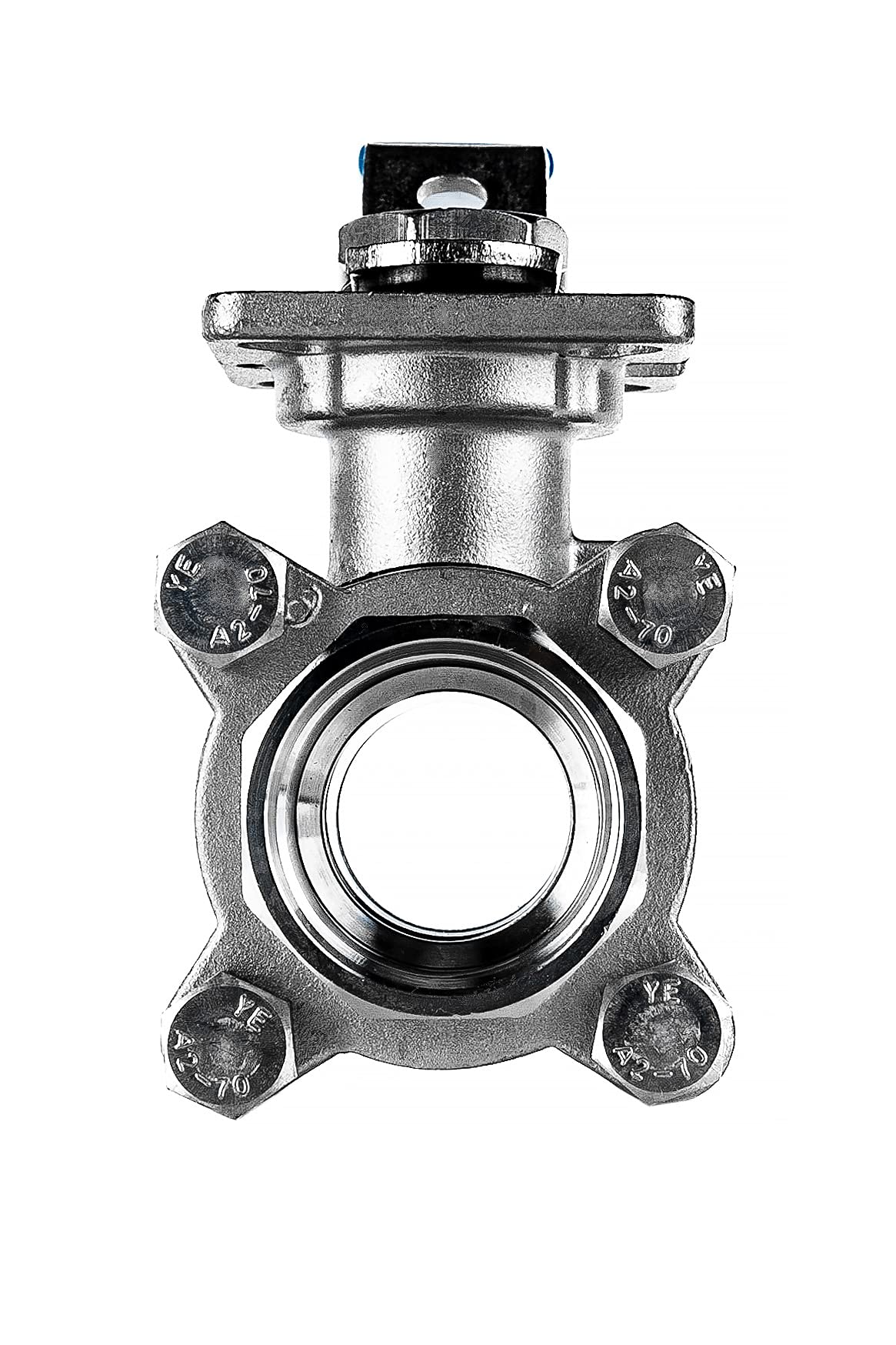 FSA Valvola a sfera in acciaio inox 316 da 1" a 3 pezzi 2-vie ISO 5211