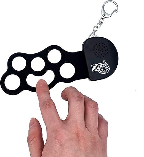 Rock and Roll It - Micro Drum. Llavero de batería real que funciona y se puede jugar. Cuelga en una mochila y juega en cualquier lugar. Almohadilla