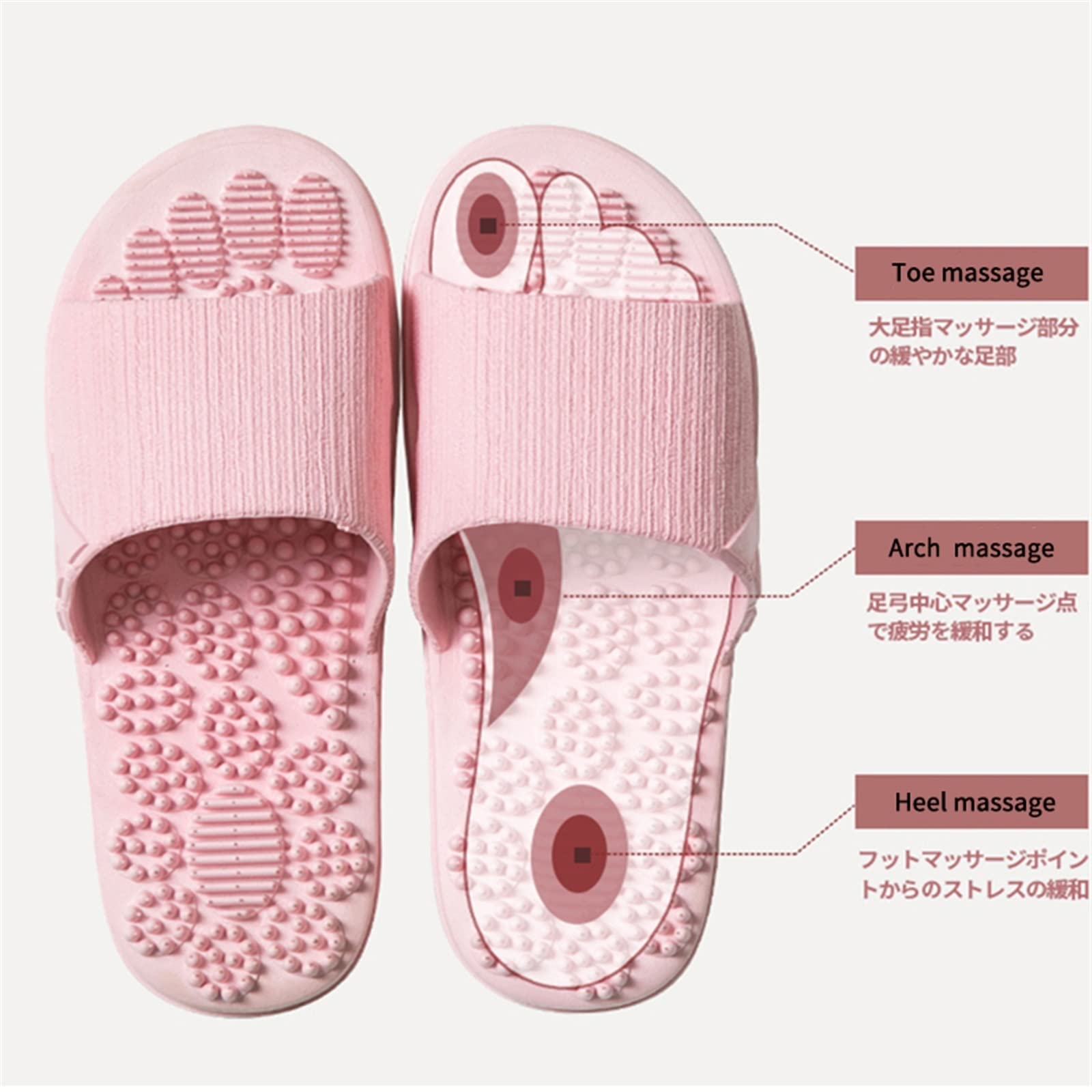 Zapatillas para Mujeres no resbaladas Mujeres Zapatillas de Masaje Verano Chanclas de Interior al Aire Libre Zapatos de Mujer Zapatillas de baño Zapatillas de baño de baño Deslizante, 9