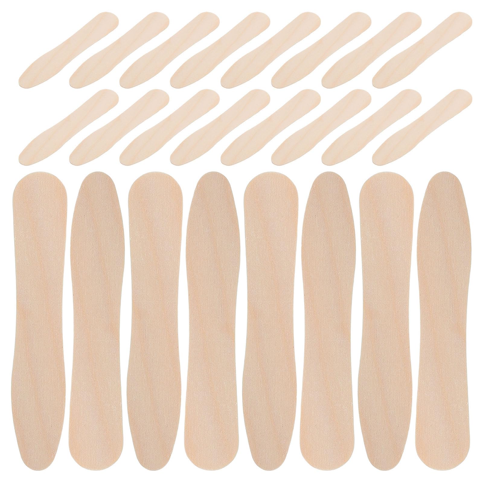 Cucharas de madera para postres y yogur, pack de 1200 piezas desechables y sanitarias