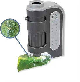 Microscópio de Bolso MicroBrite Plus MM-300 Carson com LED e ampliação 60x a 120x