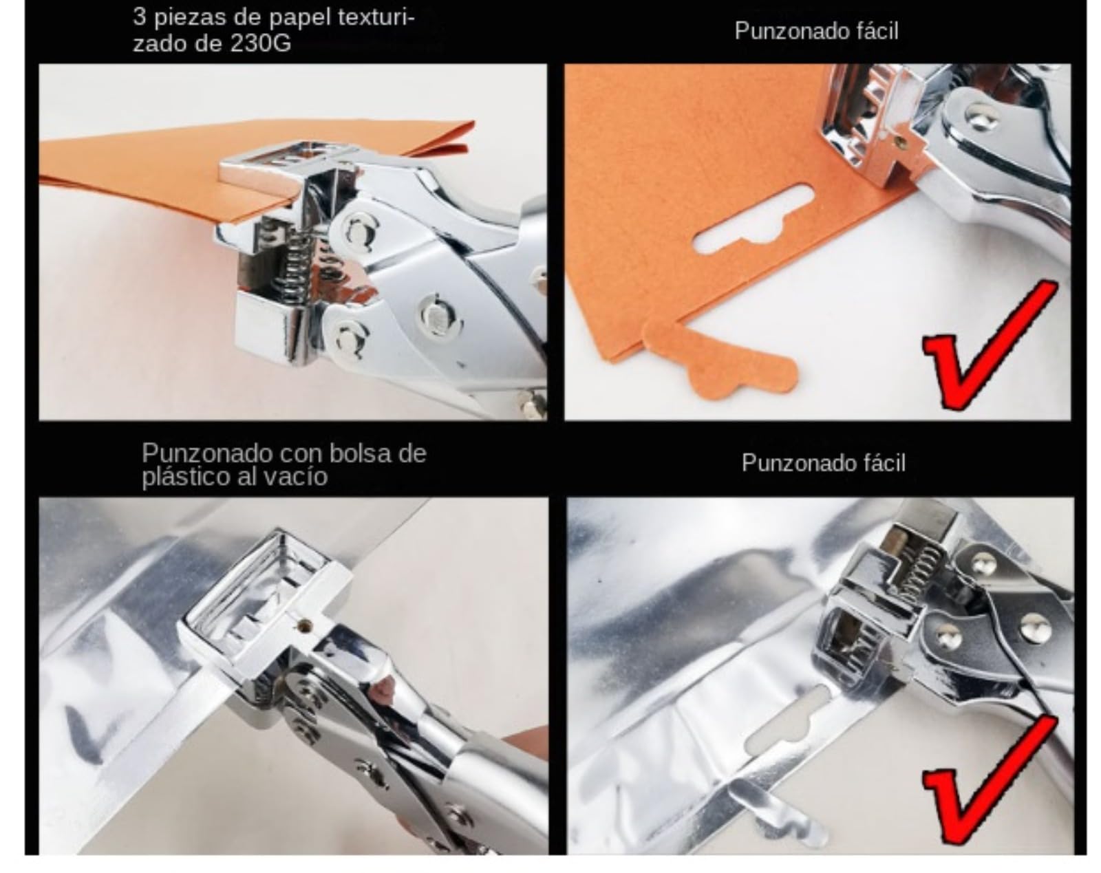 Perforadora en Forma de Ranura en T, Agujeros para Colgar de Mano, Cortador de Agujeros para avión/Mariposa para Papel de Polipiel, Bolsa de plástico, Tarjeta de PVC
