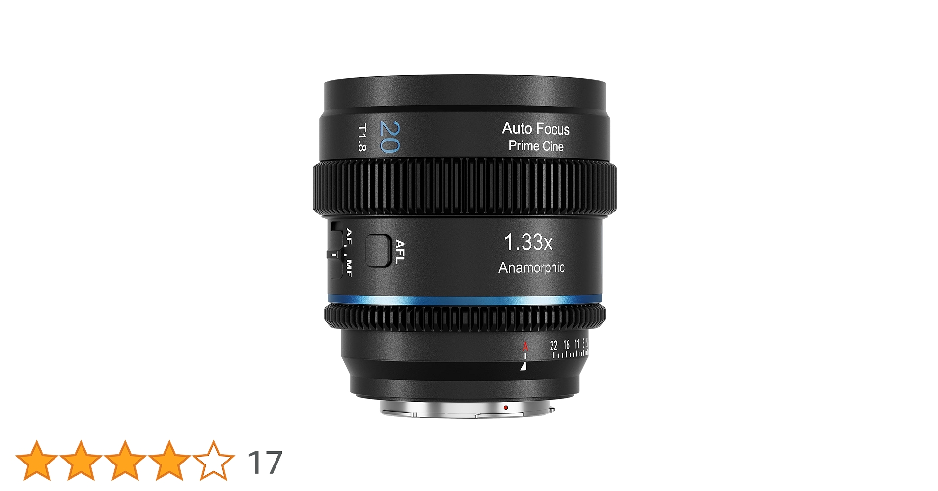 SIRUI 20mm T1.8 1.33X Anamorphic Lens, S35 Autofocus Lens for MFT