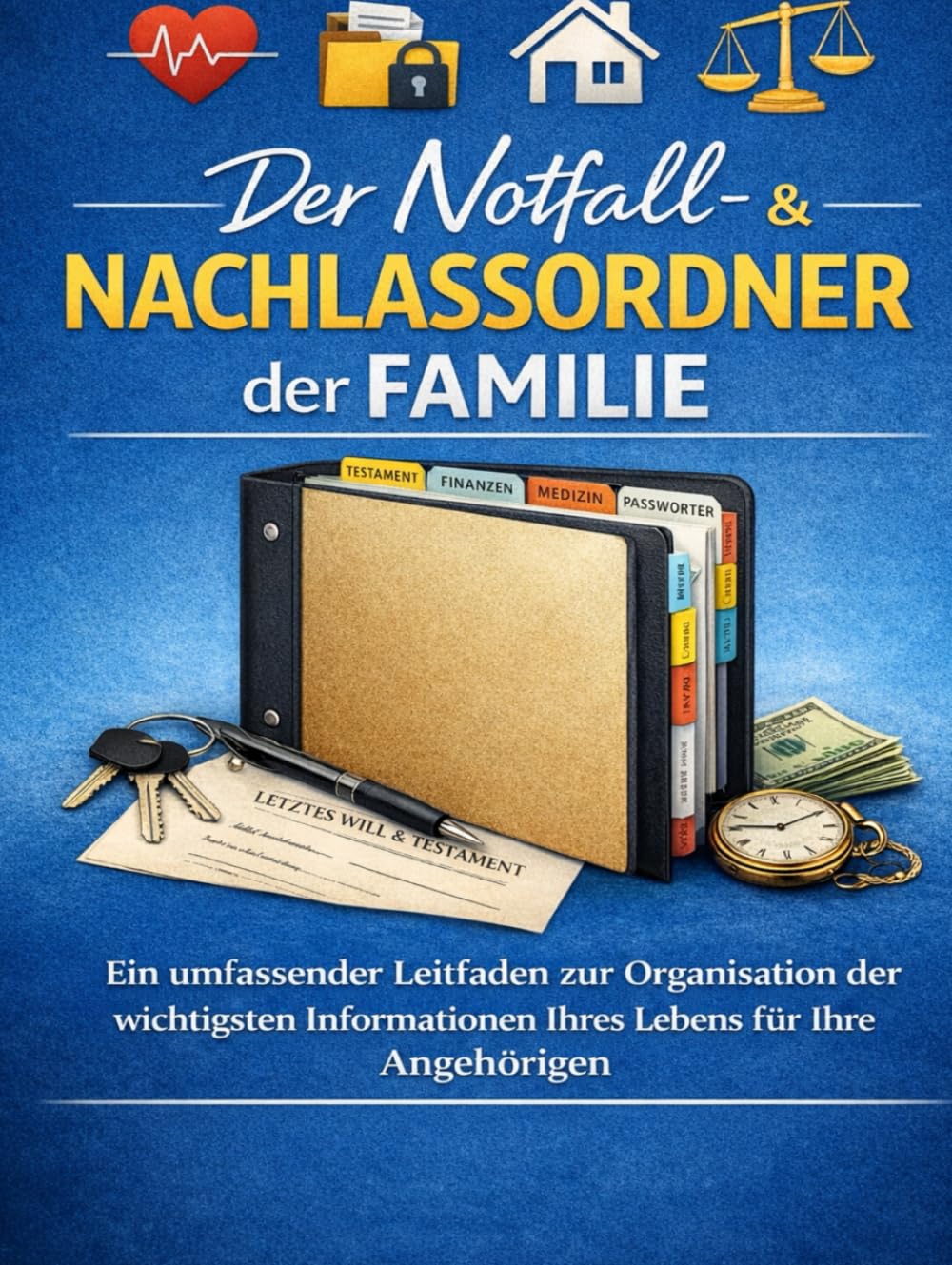 Der Notfall- & Nachlassordner der Familie: Ein umfassender Leitfaden zur Organisation der wichtigsten Informationen Ihres Lebens für Ihre Angehörigen