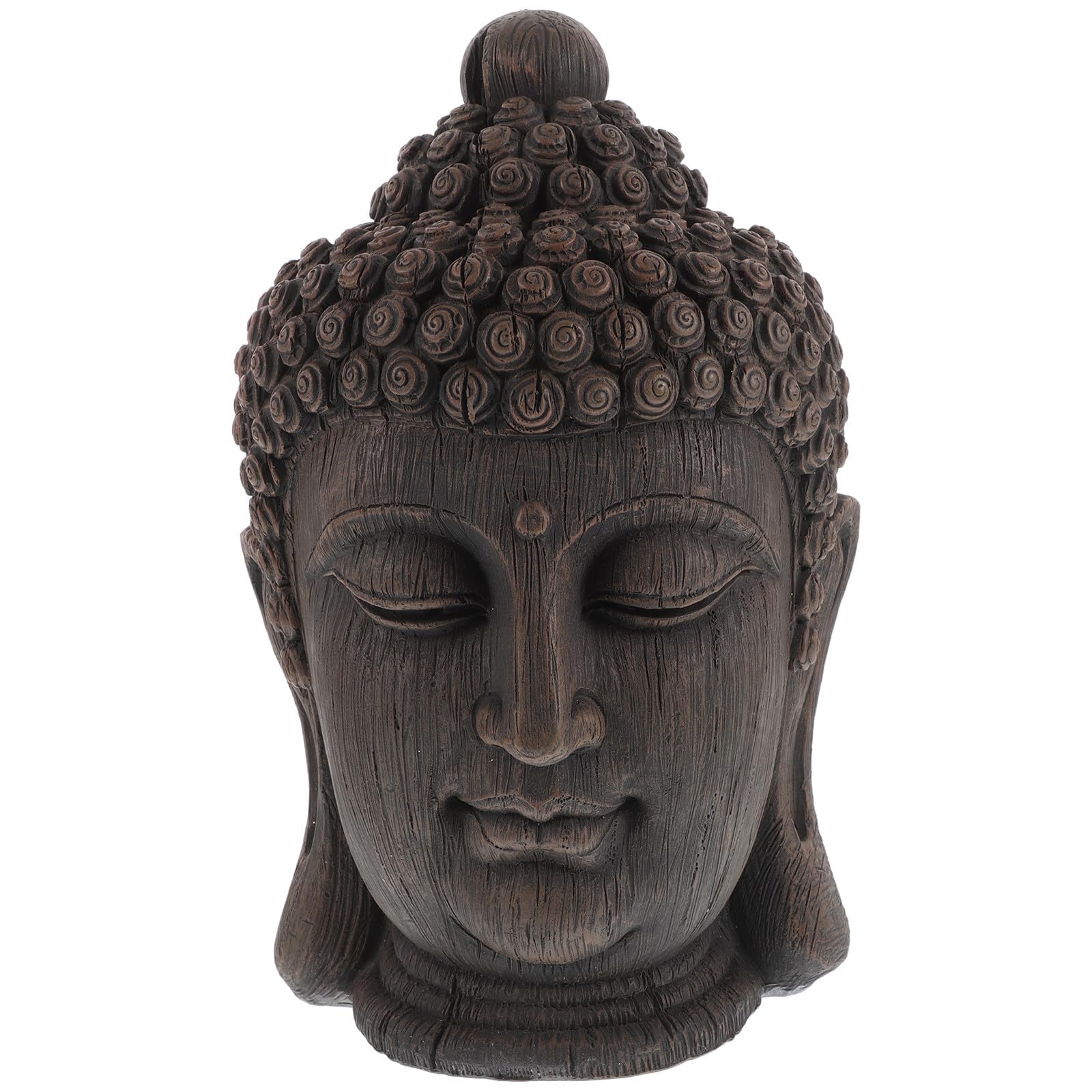 VALICLUD Figura Decorativa de Buda de Resina Color Café Estilo