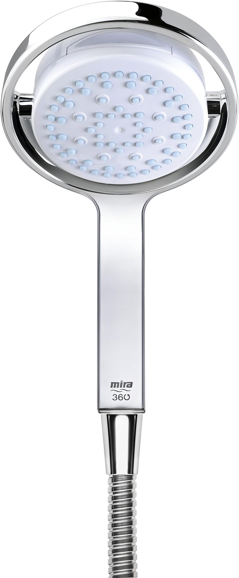 Mira Showers 360 Shower Head Handheld Shower Head 4 Spray Shower Head White/Chrome 2.1688.001
