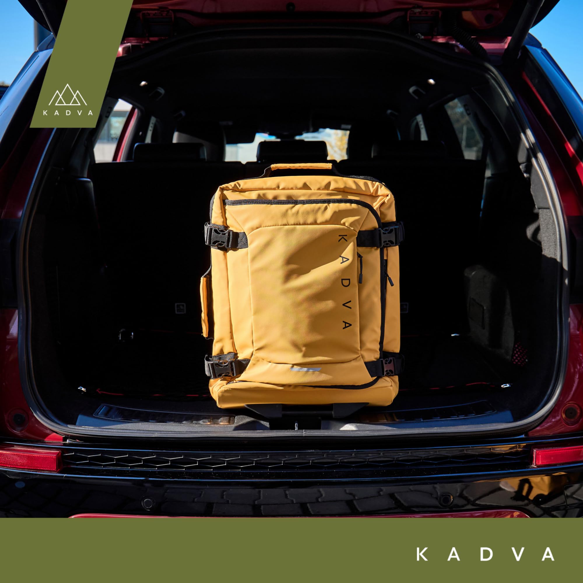 KADVA Valigia da Viaggio su Ruote LAZIO Valigia Bagaglio a mano da 44|74|102 Litri Soft Shell con 2 Ruote Telaio Telescopico Peso 2,7|3,3|3,7 Kg Colore Nero|Blu Marino| Giallo
