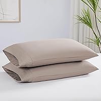 Vista 83 de Southshore Fine Linens® - Vilano® Springs - Par de fundas de almohada plisadas, color verde azulado, estándar (Queen)