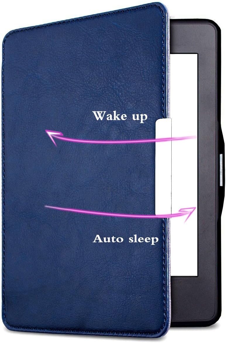 Kindle Paperwhite Case Cover SmartShell Holding Case for Kindle Paperwhite Fits All Paperwhite Generations Prior to 2018 (Not Fit All Paperwhite 10th Gen) Dark Blue